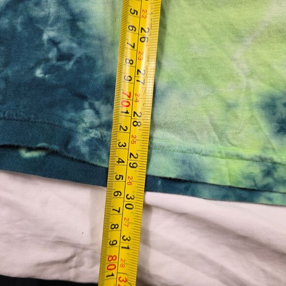 Broken Promises Guilt Anime Graphic Large Green Shirt Tie Dye Short Sleeve - Picture 12 of 12